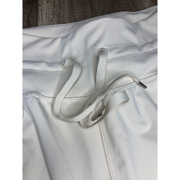 Old Navy Active Powersoft Jogger Pants L Cream High Rise Pockets Ribbed Co Dry - Picture 4 of 10